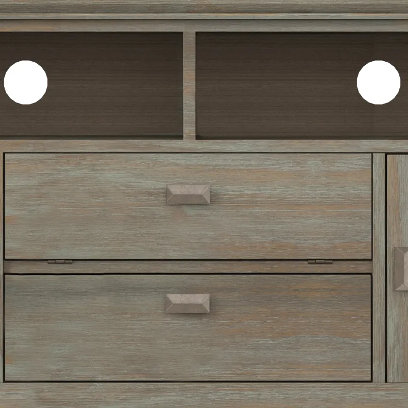 Artisan - 72\" TV Media Stand - Distressed Grey