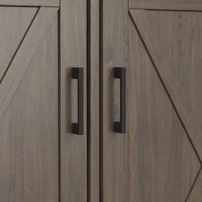 Ela - Wide Storage Cabinet - Smoky Brown