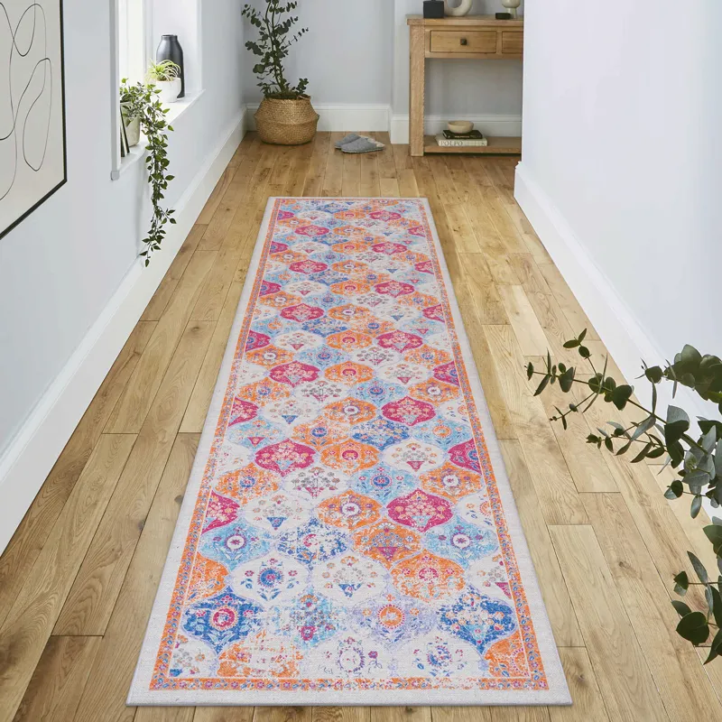 2\'6\'\'X10\' Area Rug, Washable Rug, Low-Pile, Non-Slip, Non-Shedding, Foldable, Kid & Pet Friendly
