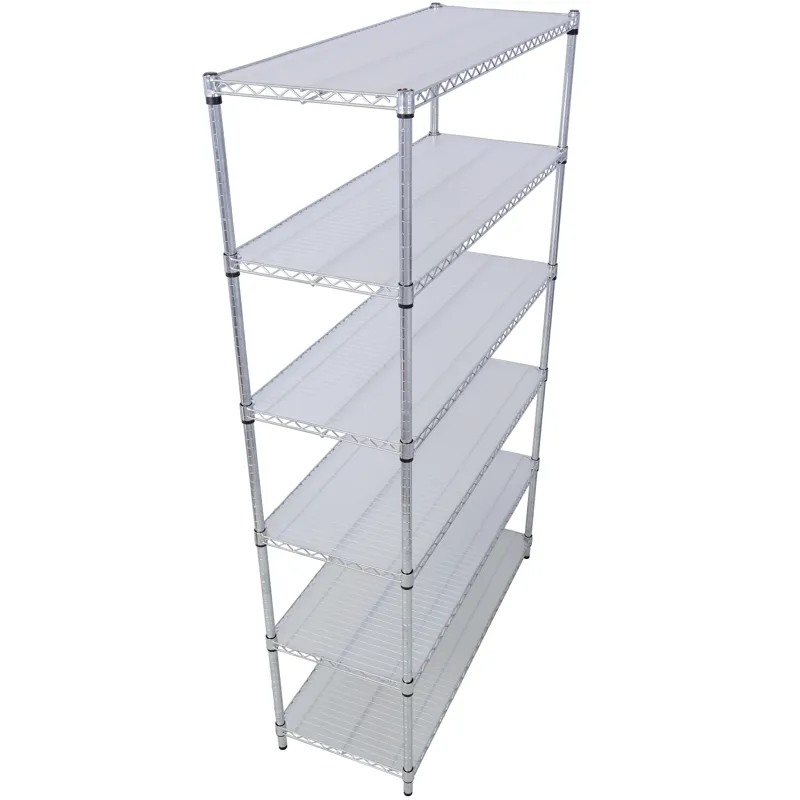 6 Tier 6000Lbs Capacity Nsf Metal Shelf Wire Shelving Unit, Heavy Duty Adjustable Storage Rack With 