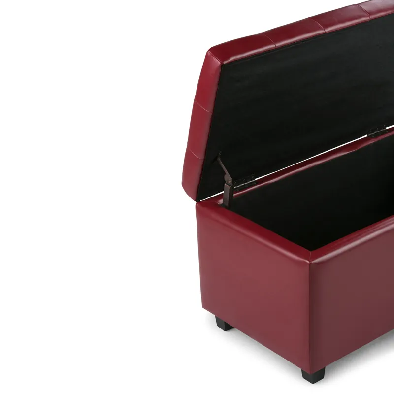 Cosmopolitan - Storage Ottoman - Red