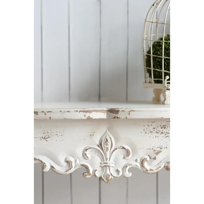 Saison Slimline Console Table, For Hallway Living Room Bedroom - Whitewash