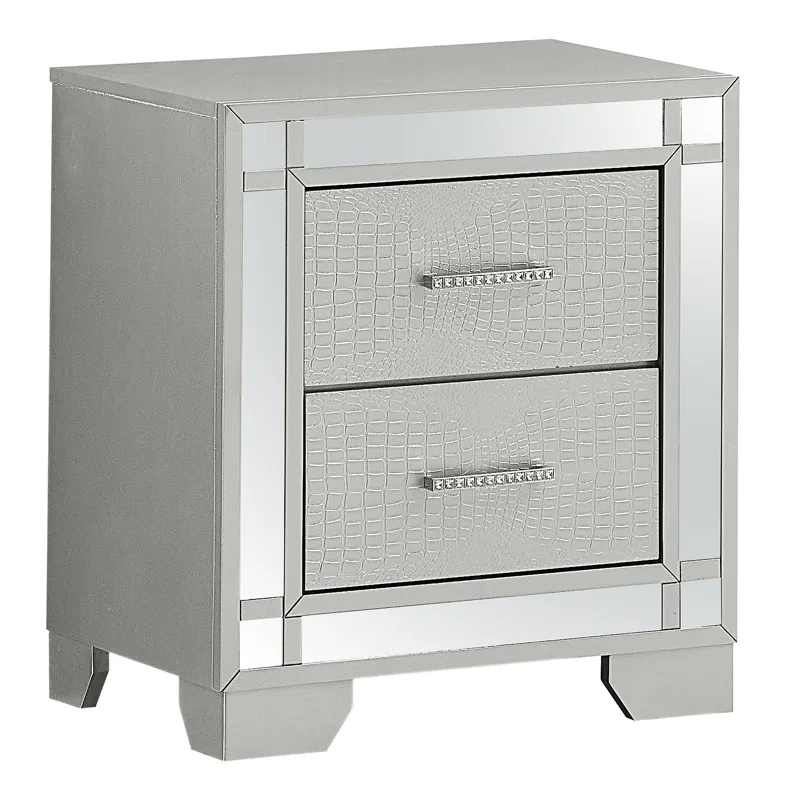 Madison - Nightstand - Silver Champagne