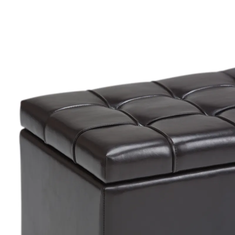 Sienna - Storage Ottoman Bench - Tanners Brown