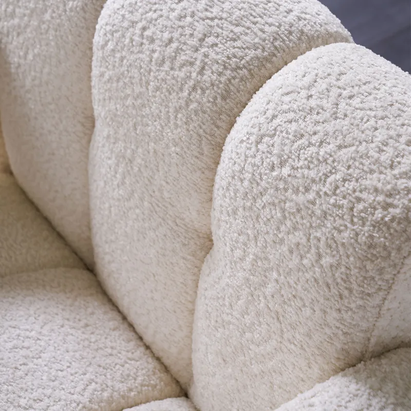 31.10\" Wide Boucle Upholstered Accent Chair - Beige