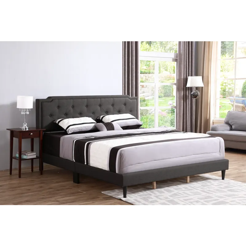 Deb - G1106-QB-UP Queen Bed (All in One Box) - Black