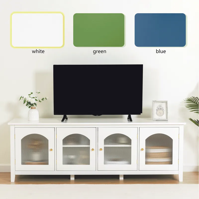 StylishTVcabinet Entertainment CenterTV Stand, TVconsoletable, Media Console, Solidwood Frame, Chang