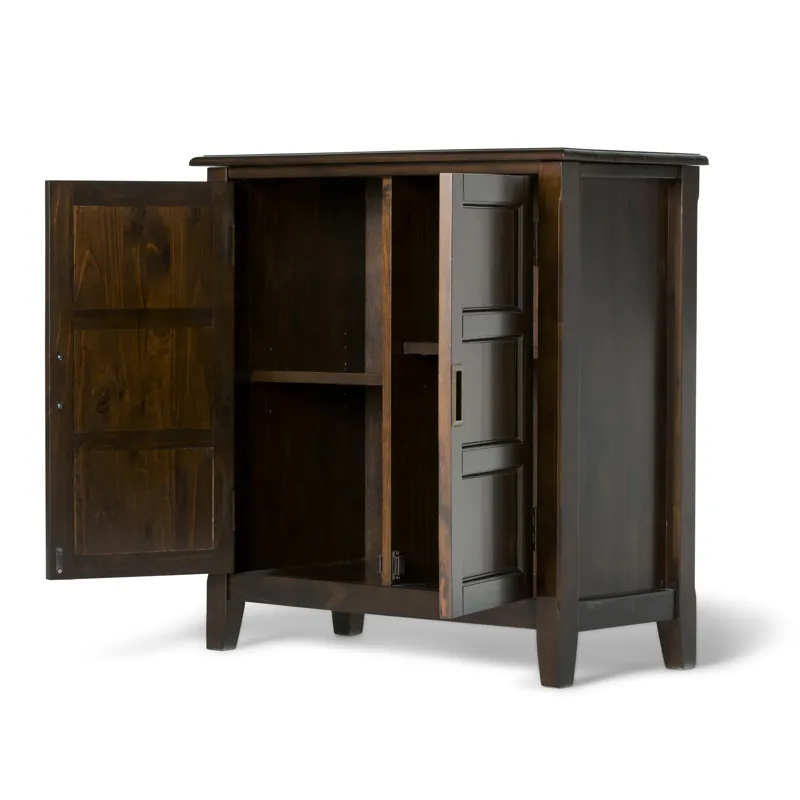Burlington - Low Storage Cabinet - Mahogany Brown