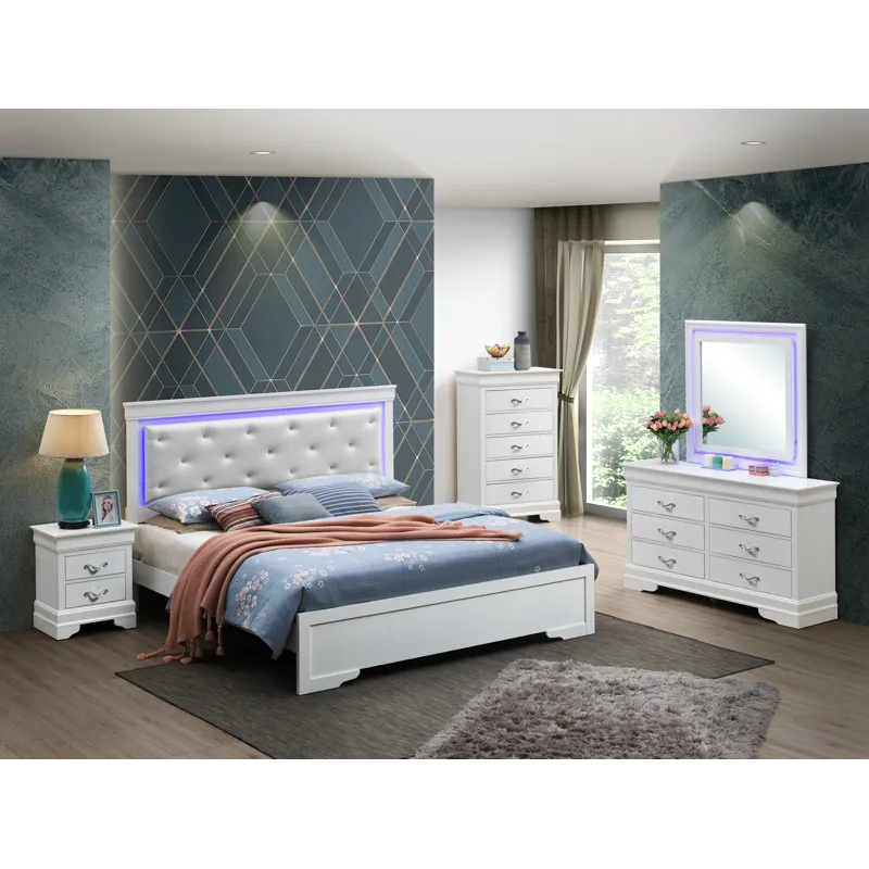 Lorana - G6590C-FB3 Full Bed - Silver Champagne