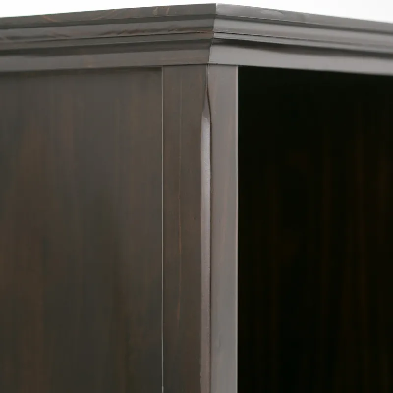 Amherst - 8 Cube Storage Sofa Table - Hickory Brown