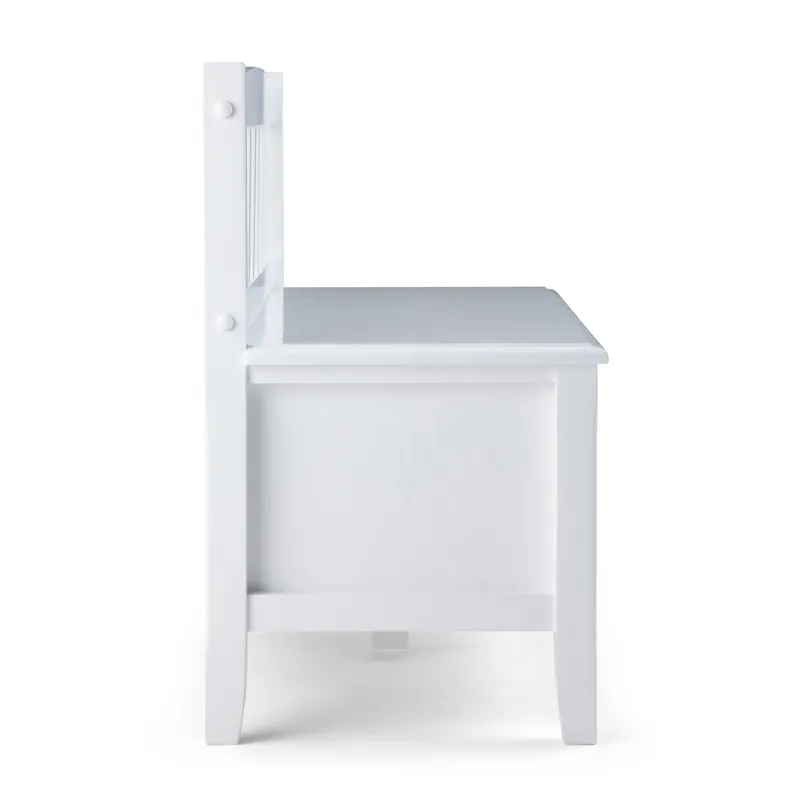 Burlington - Entryway Storage Bench with Drawers - White