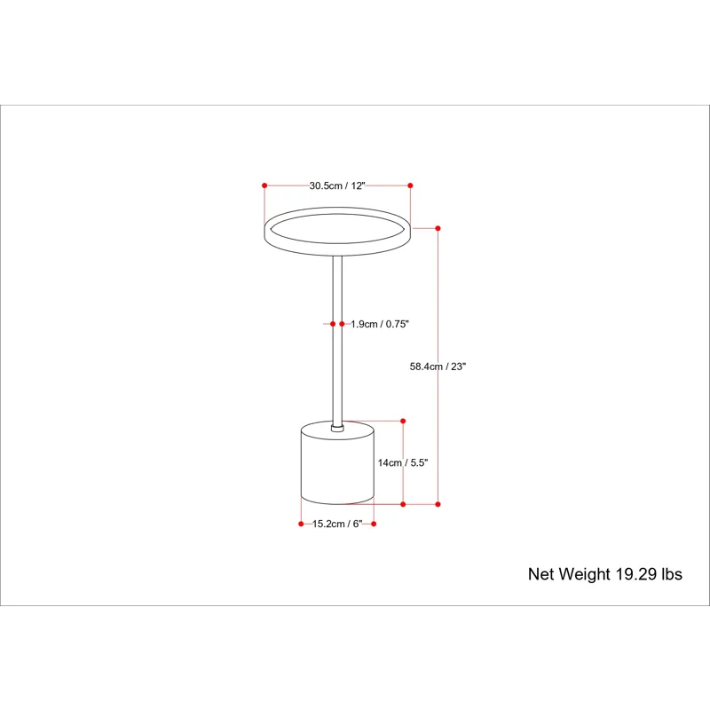 Turner - Side Table - Black