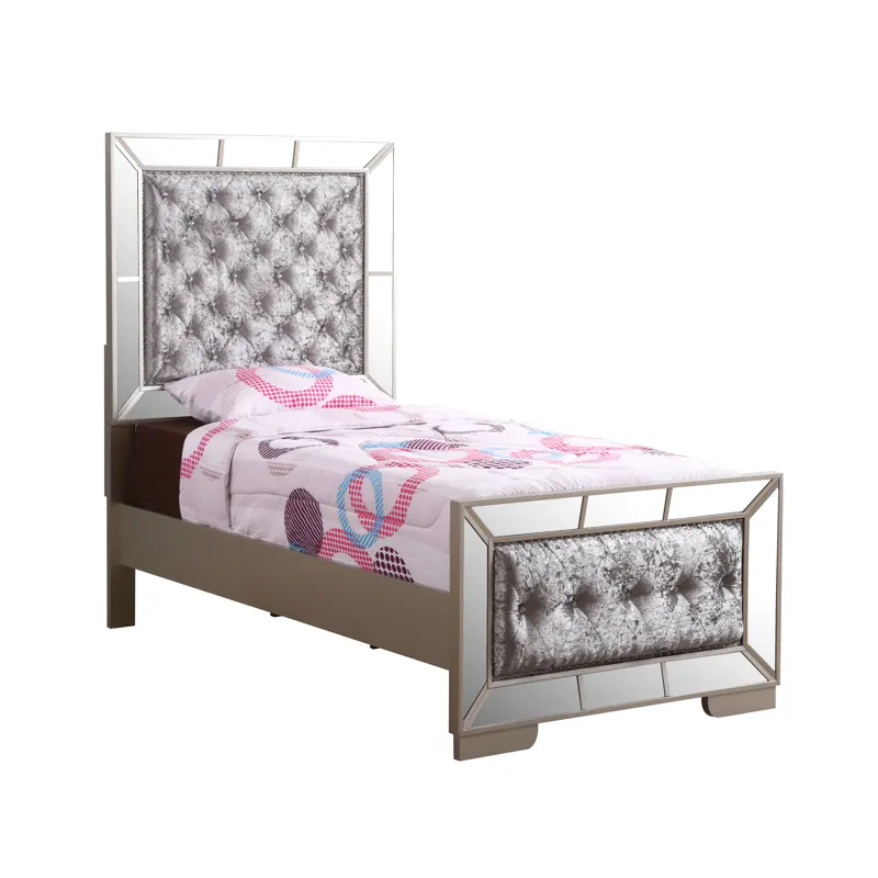 Hollywood Hills - Twin Bed - Silver Champagne