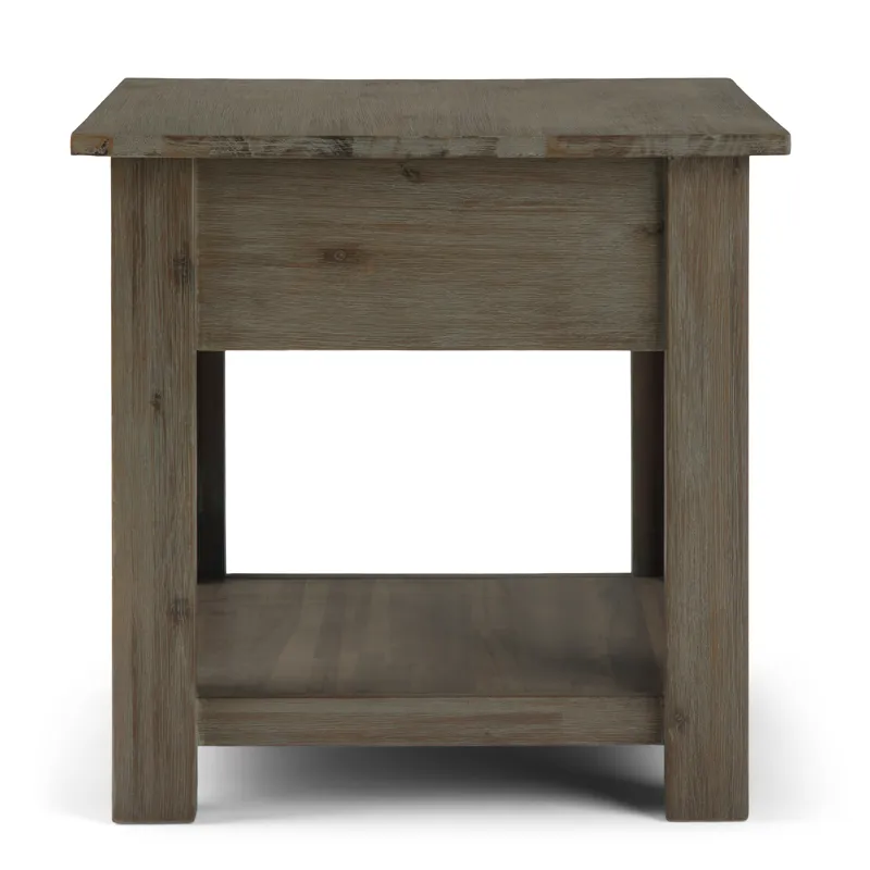 Monroe - End Table - Distressed Grey