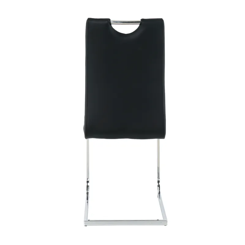 Modern Dining Chairs With Faux Leather Padded Seat Dining Living Room Chairs Upholstered Chair With 