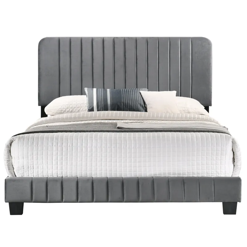 Lodi - G0408-KB-UP King Bed - Gray