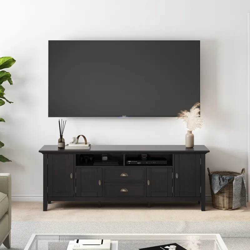 Redmond - 72\" TV Media Stand - Hickory Brown