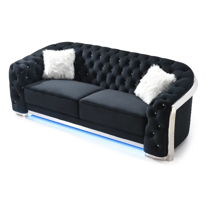 Sapphire - G0593A-S Sofa - Black