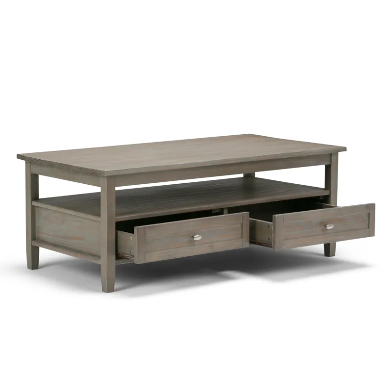 Warm Shaker - Coffee Table - Distressed Grey