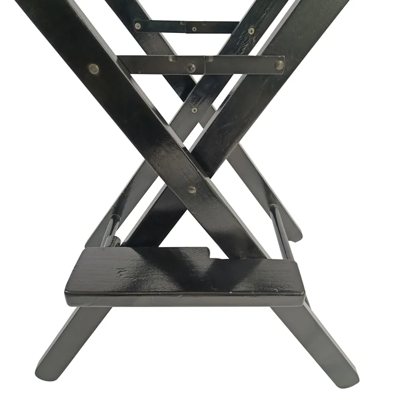 Casual Home Director\'s Chair, Foldable Style, Suitable For Adults (Set of 2) - Black