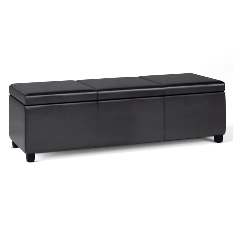 Avalon - Extra Large Storage Ottoman Bench - Tanners Brown