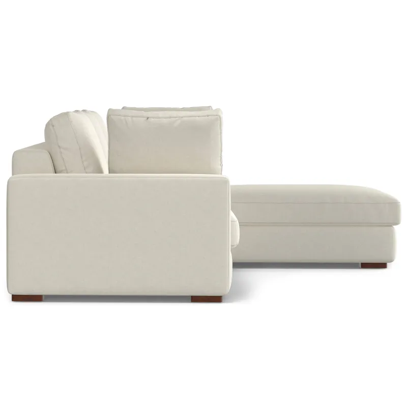 Charlie - Deep Seater Right Sectional Sofa - Cream