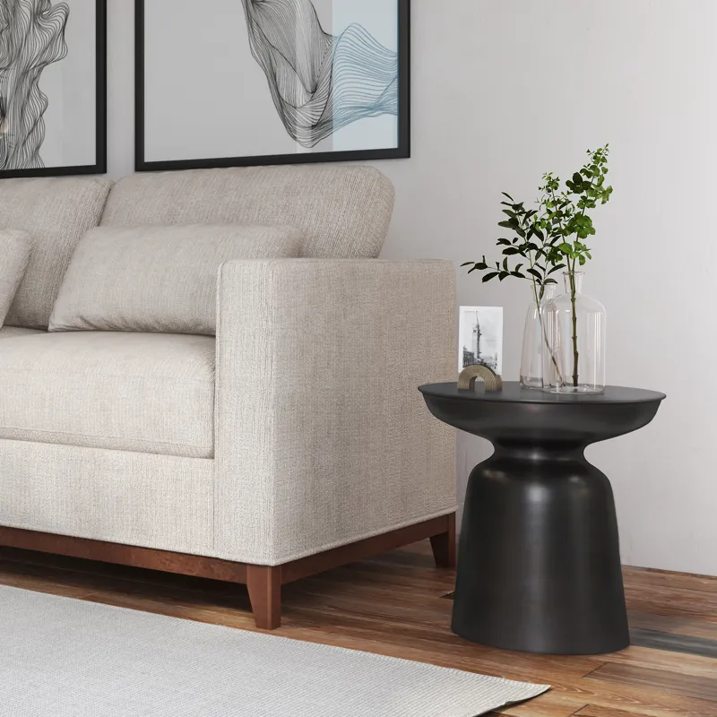 Toby - Metal Accent Table - Antique Copper