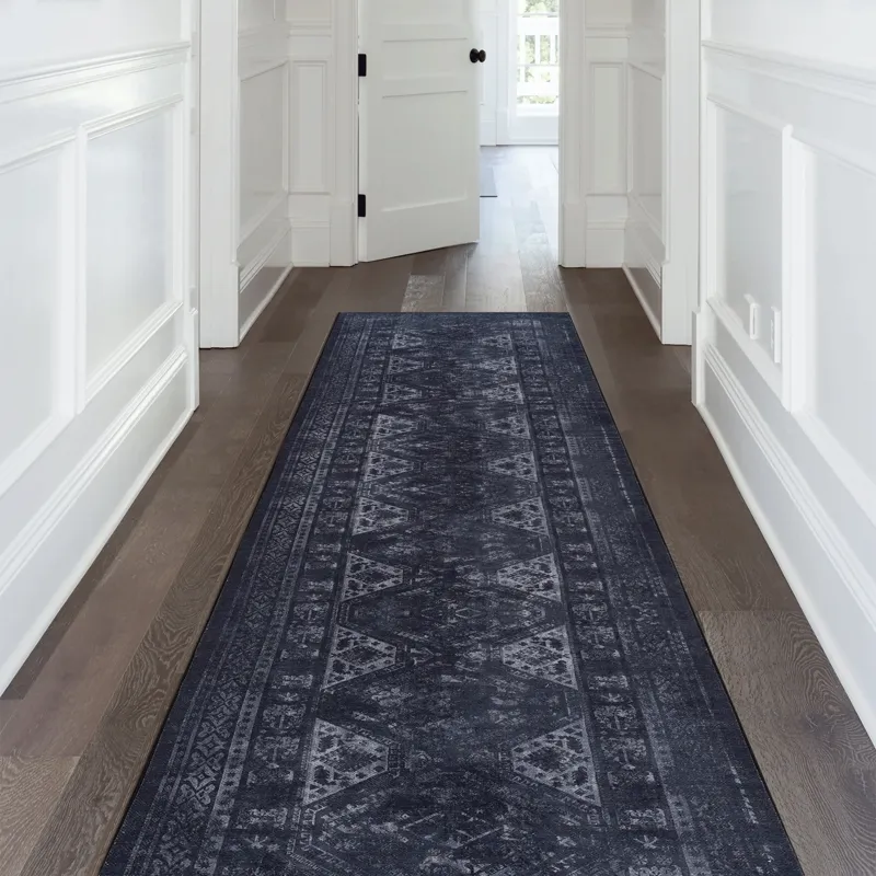 2\'6\'\' X 10\' Area Rugs, Washable Rug, Low-Pile, Non-Slip, Non-Shedding, Foldable, Kid & Pet Frien