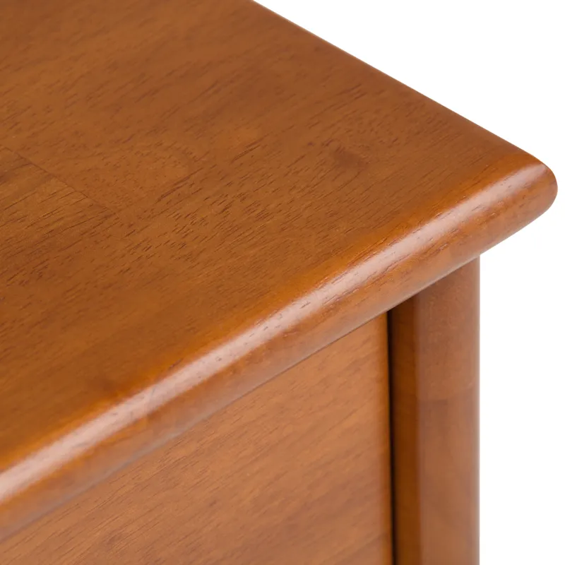 Draper - Mid Century Side Table - Teak Brown