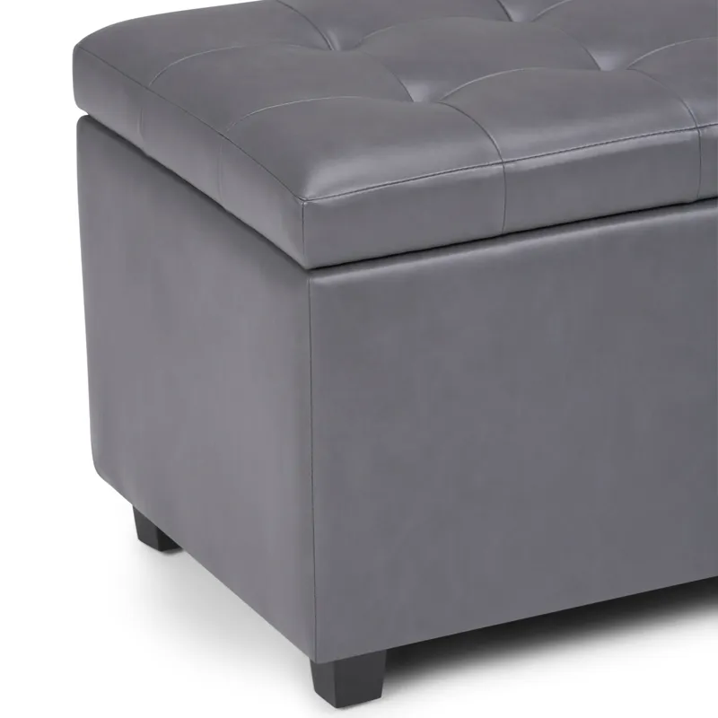 Cosmopolitan - Storage Ottoman - Stone Grey
