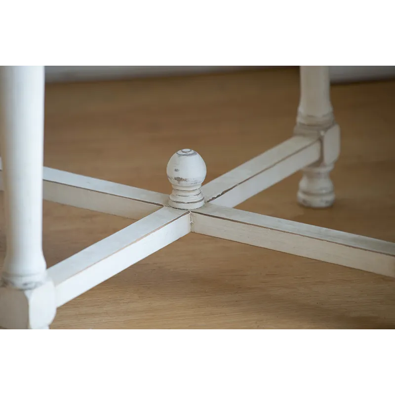 Square Alcott Side Table - White