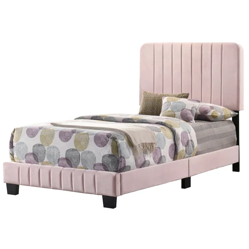 Lodi - G0406-TB-UP Twin Bed - Pink