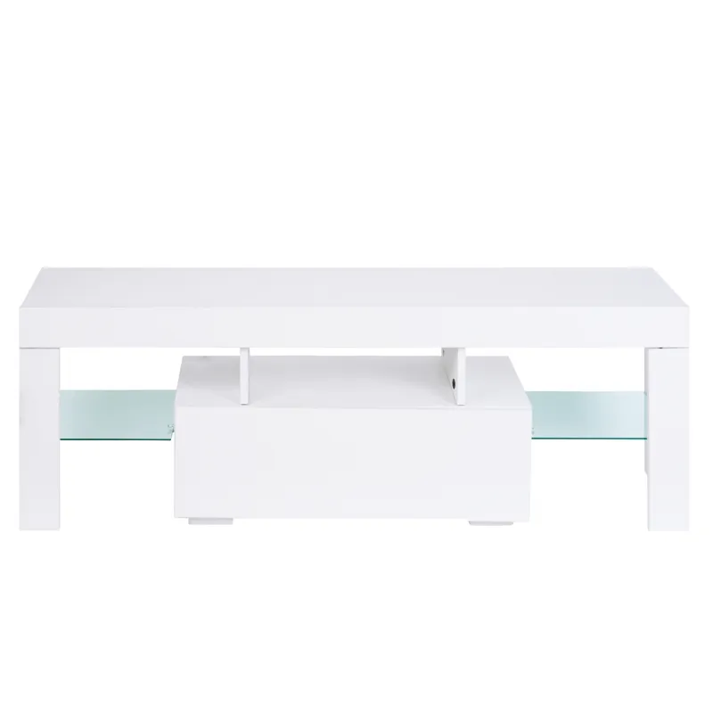 TV Stand With Storage 43\" LED Modern TV Media Console Entertainment Center With Drawer TV Cabinet F