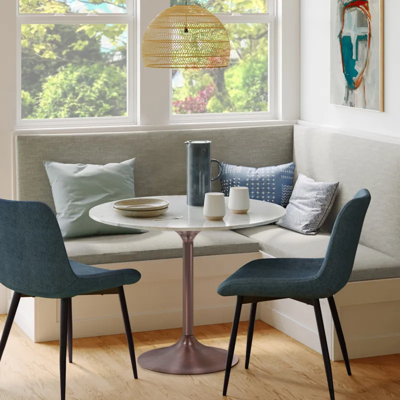 Osborne - Dining Table - White / Copper
