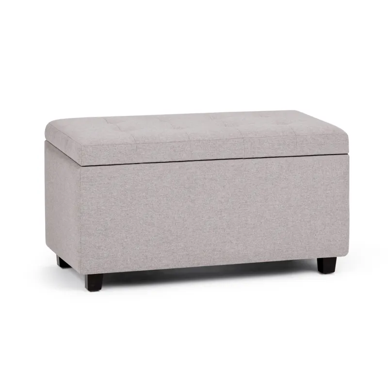 Cosmopolitan - Storage Ottoman - Cloud Grey