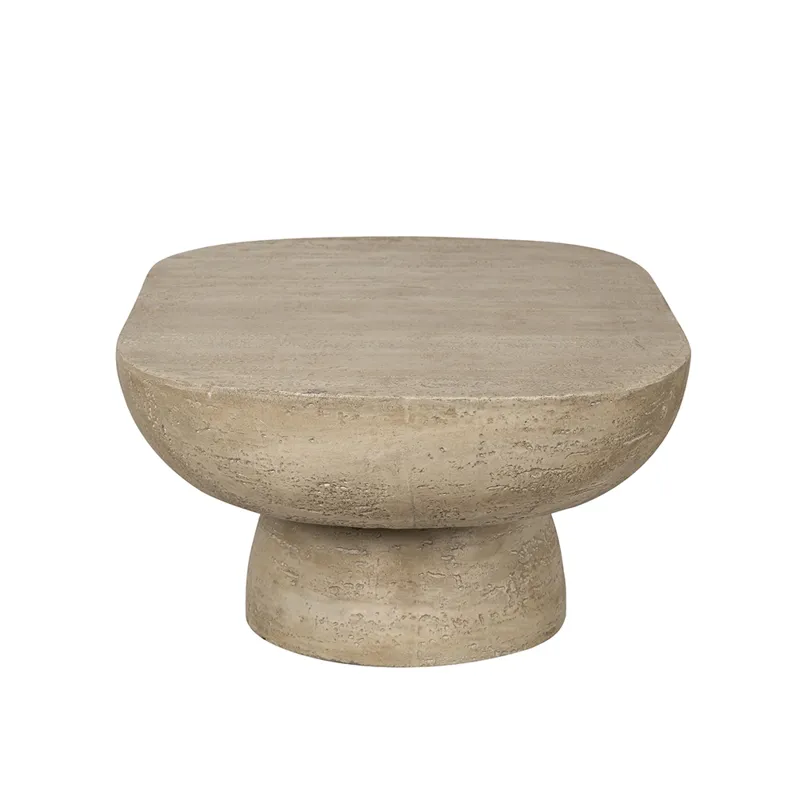 Oval Coffee Table - Cream