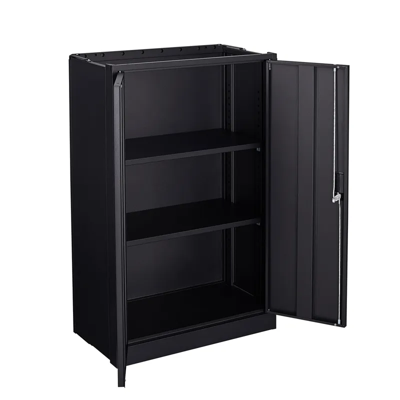 Metal Storage Cabinet With Locking Doors And Adjustable Shelf, Folding Filing Storage Cabinet, Foldi
