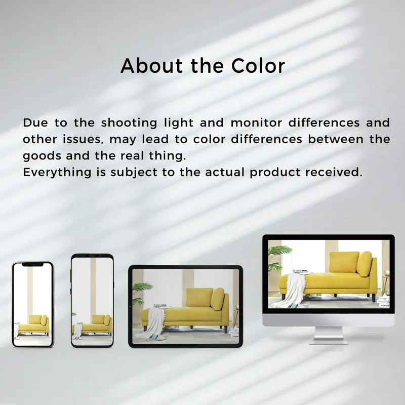 Mid-Century Modern Fabric Corner Lounge Chair, Upholstered Indoor Chaise Lounge For Bedroom, Office,