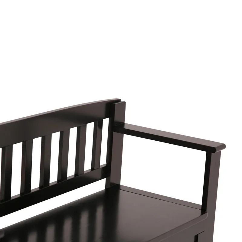 Brooklyn - Entryway Storage Bench - Coffee Brown