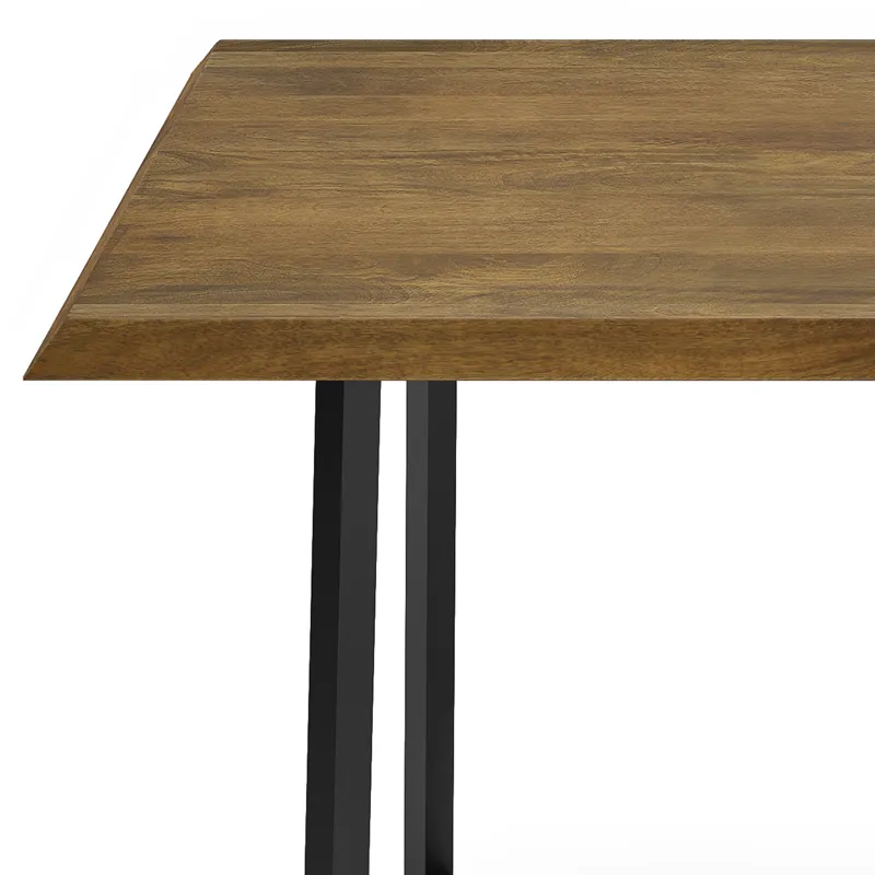Watkins - Dining Table with Inverted Metal Base - Light Brown