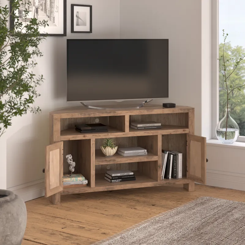 Joshua Creek - 52\" Corner TV Stand - Barnwood