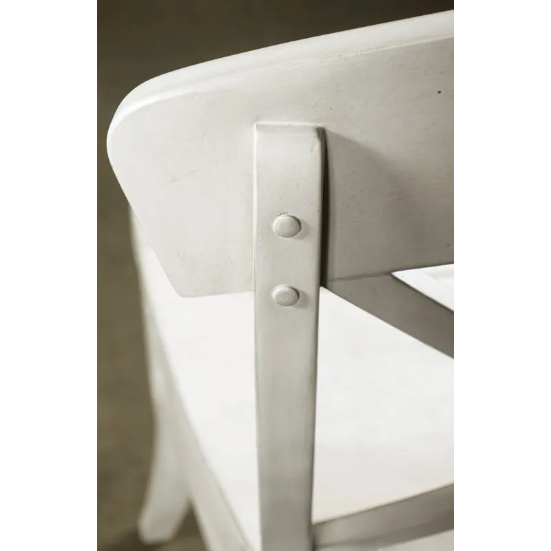 Harola - Cross-Back Dining Side Chairs In (Set of 2) - Smoky White