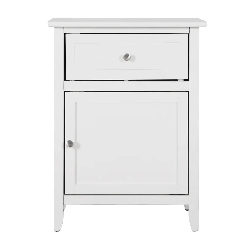 Izzy - G1417-N-90 1 Drawer /1 Door Nightstand - White