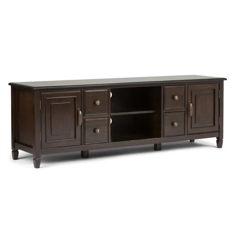Connaught - 72\" Wide TV Stand - Dark Chestnut Brown