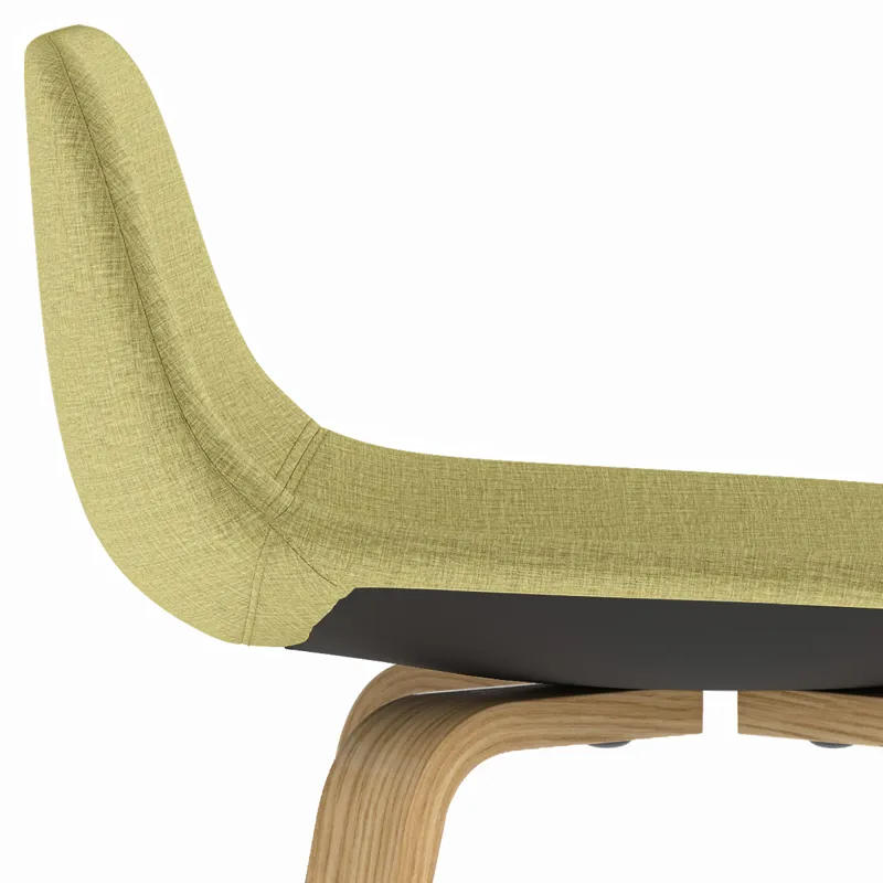 Randolph - Bentwood Counter Height Stool (Set of 2) - Acid Green / Light Brown