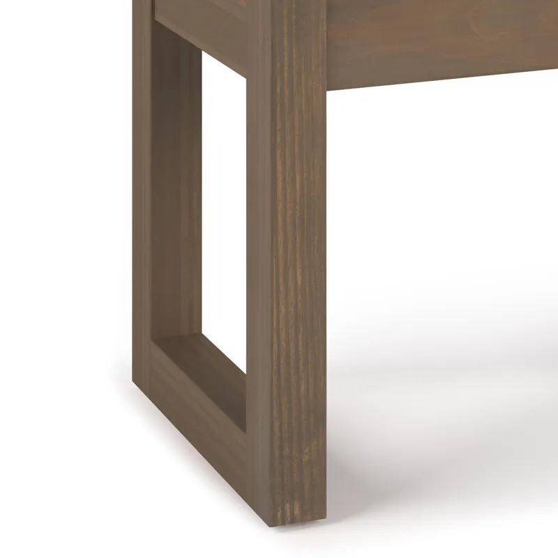 Milltown - Footstool Small Ottoman Bench - Ebony