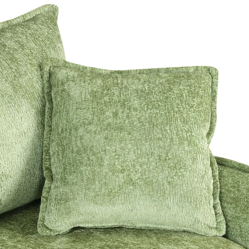 Convertible Sofa Bed Sectional Sofa Sleeper L-Shaped Sofa With A Storage Ottoman, Two Pillows, Two P