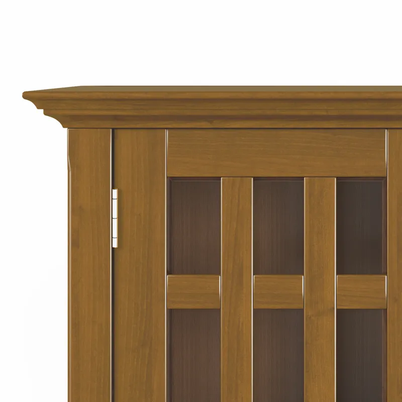 Bedford - Low Storage Media Cabinet - Light Golden Brown