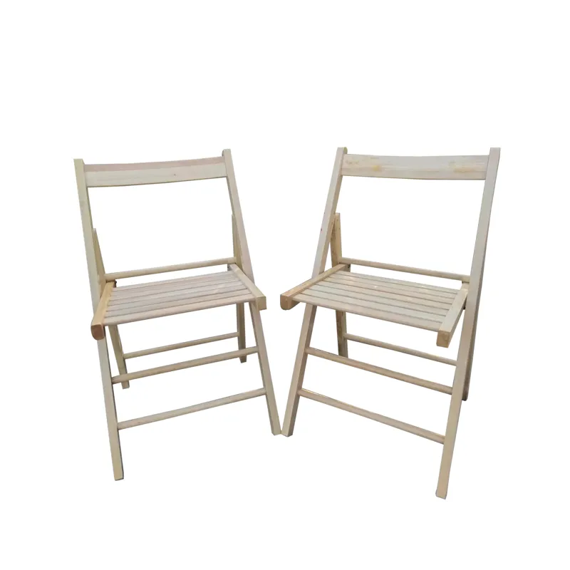 Folding Chair, Foldable Style (Set of 2) - Natural