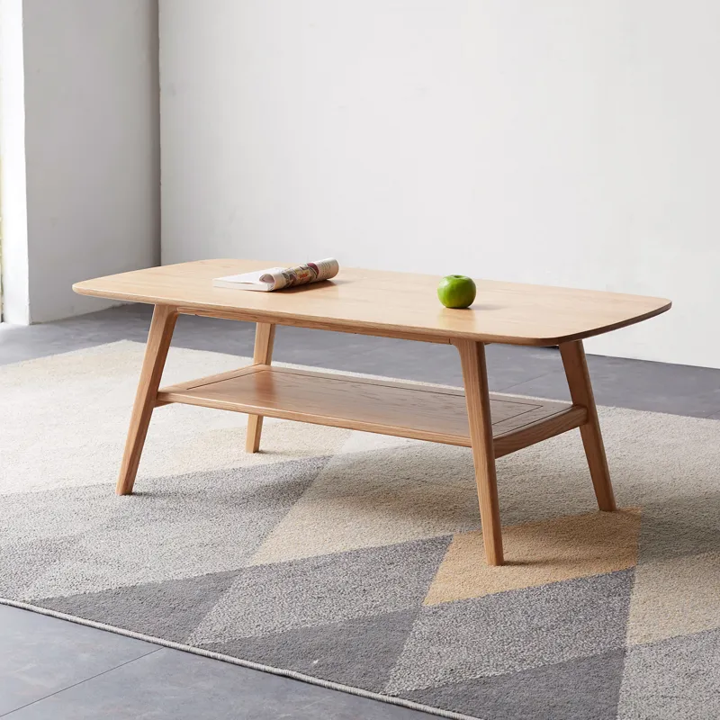 Center Table Low Table 100% Solid Wood Top Plate Desk Coffee Table Study Desk Work From Home Natural